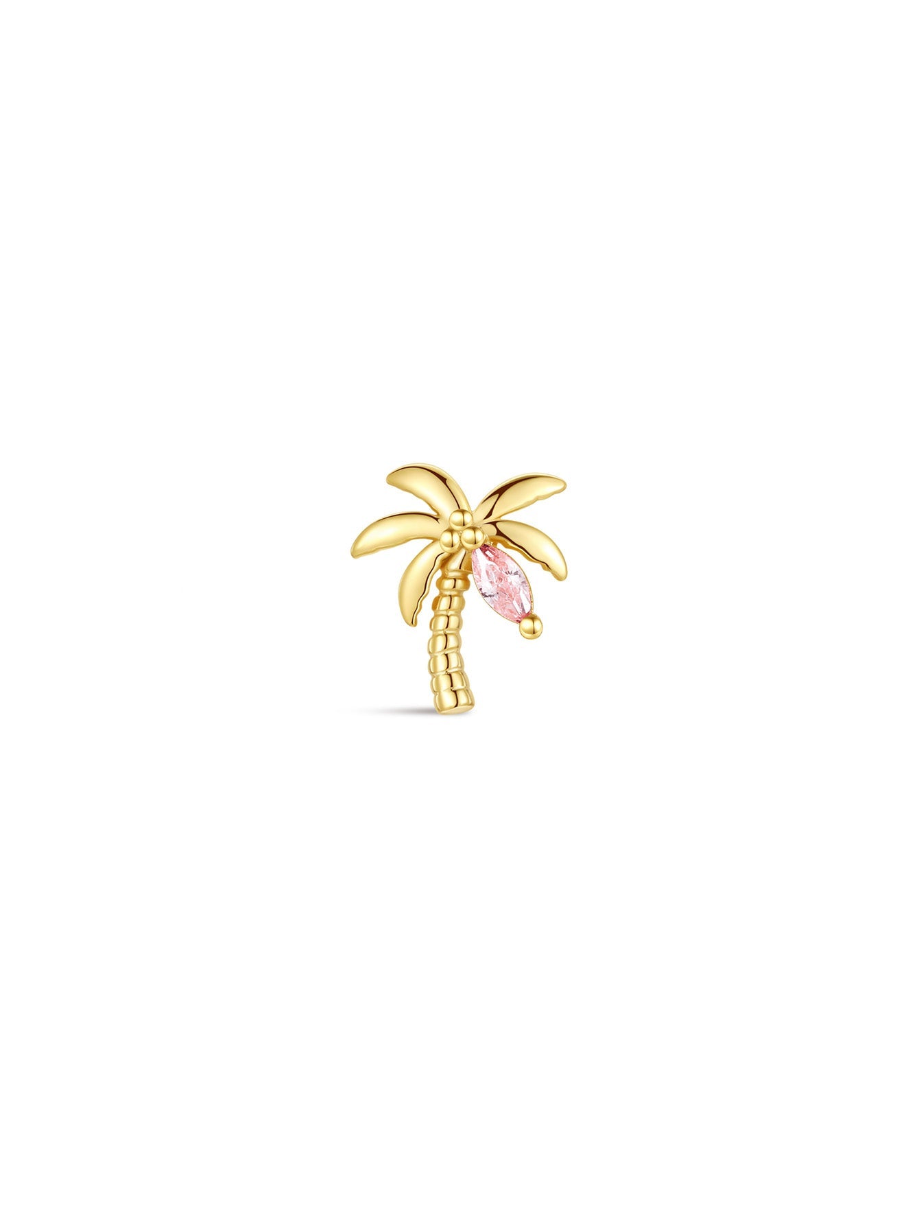 925 Sterling Silver Seaspritz Coconut Tree Flatback